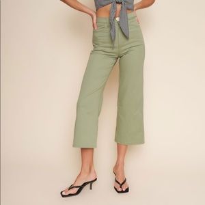 Whimsy + Row Flora Pant in Sage, size 27